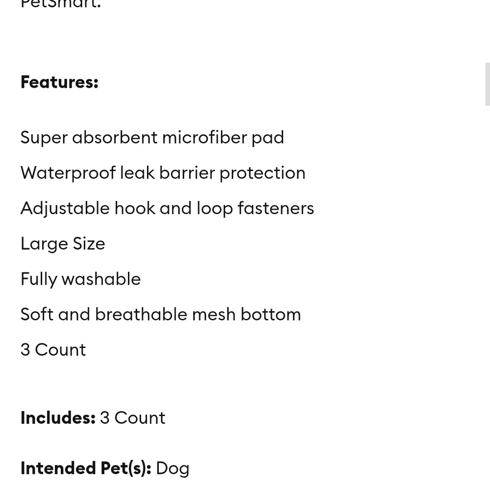 Doggie Diapers - New & Unused Washable Diapers